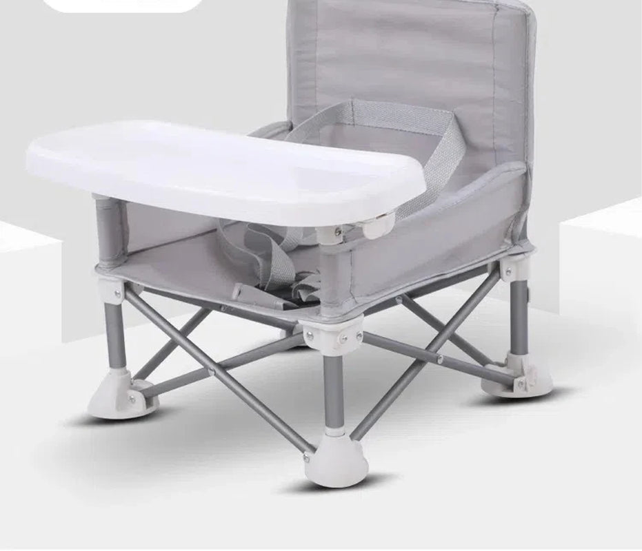 Foldable Portable Compact Baby Chair with Safe Belt Good Aluminium Alloy Chair for Travel Camping Picnics for Indoor Outdoor