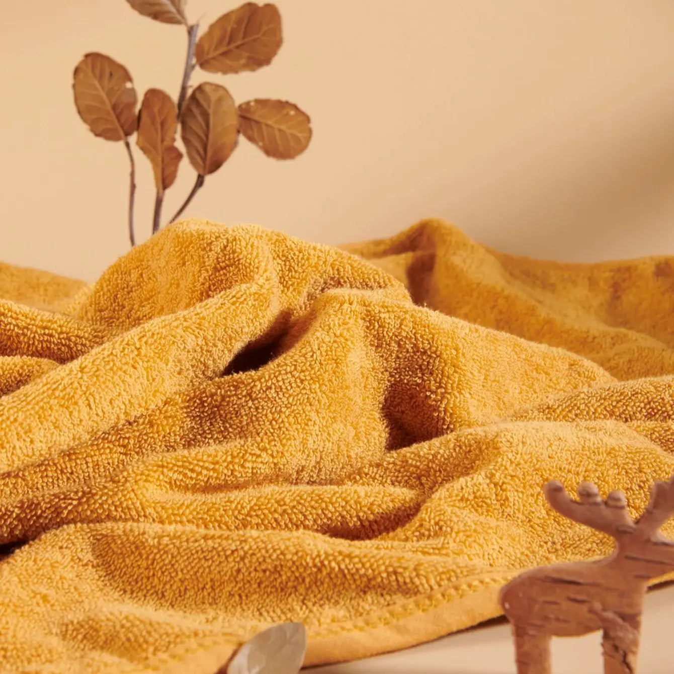 Sunveno Baby Cotton Bath Towel Newborn Baby Comfortable Skin-Friendly Absorbent Bathrobe 90X90Cm
