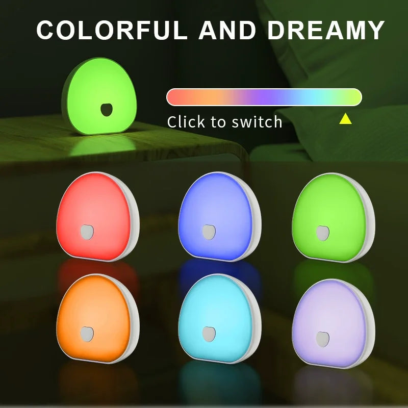 LED Night Light with White Noise Machine - Multiple Colors, Stepless Dimming with Timer Sleep Device with Natural Soothing Sound
