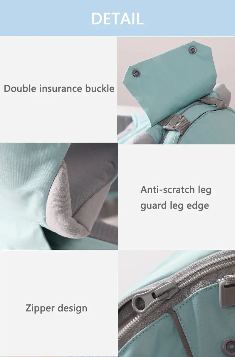 3 in 1 Baby Hipseat Carrier Backpack Straps for Infant Toddler 0-36M Ergonomic with Windproof Hat for Winter Luminous Strips