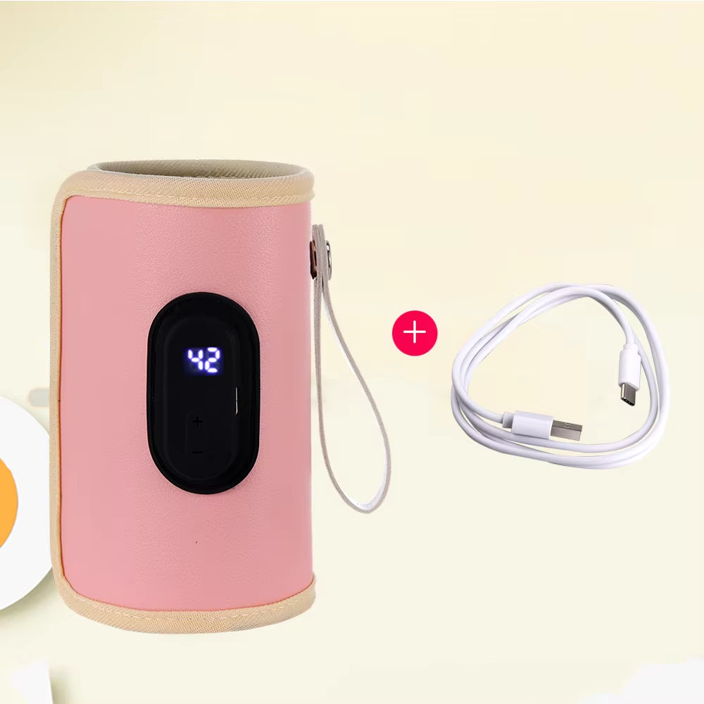 Baby Milk Warmer Baby Nursing Bottle Heater, Portable USB Bottle Warmer for Car, Outdoor Travel Accessories Outdoor Portable