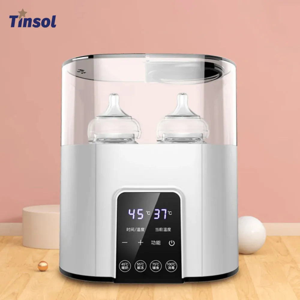 TINSOL Multi-Function Baby Nursing Bottle Heater Sterilizer Fast Breast Milk Bottle Warmer with Accurate Temperature Control