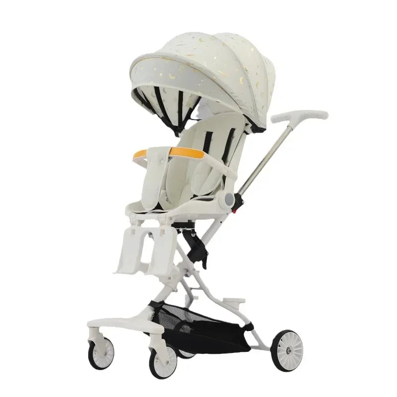 Bi-Directional Sitting and Lying Baby Stroller with Baby Stroller, Lightweight Baby Stroller, High Landscape Folding