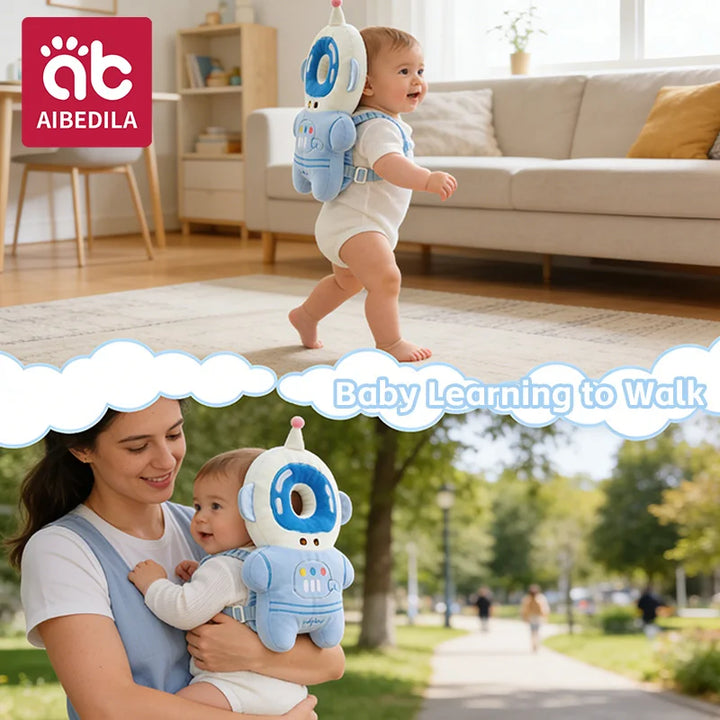 Cartoon Astronaut Baby Anti-Fall Pad Head Back Protector Pillow for Newborn Infant Toddler Safety Protection Cushion