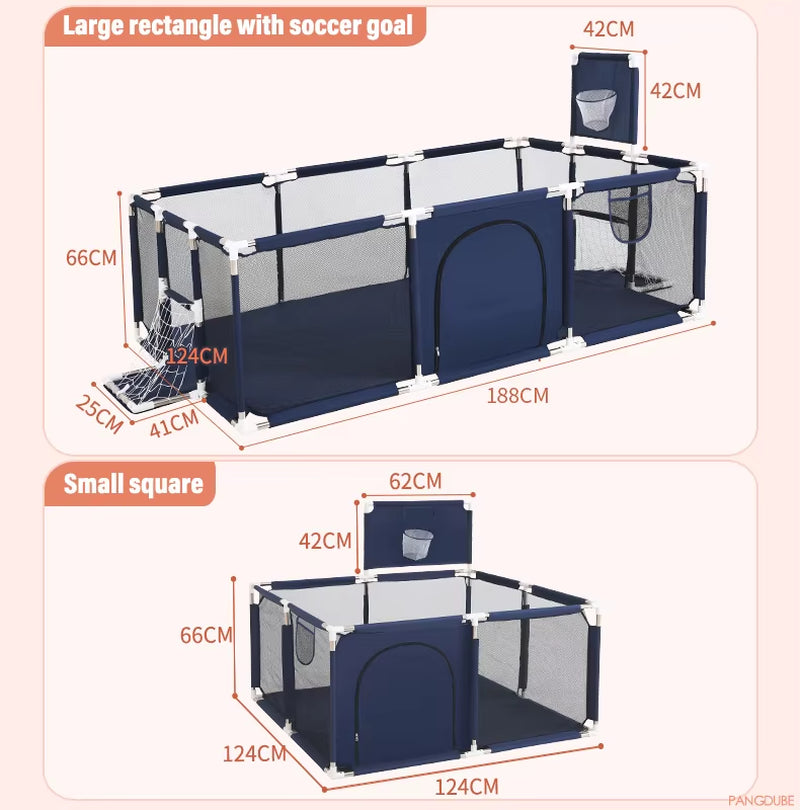 Baby Playpen for Children Play Area Baby Playground 6 Month~6 Years Old Kids Ball Pit Playpen Indoor Baby Safety Fence