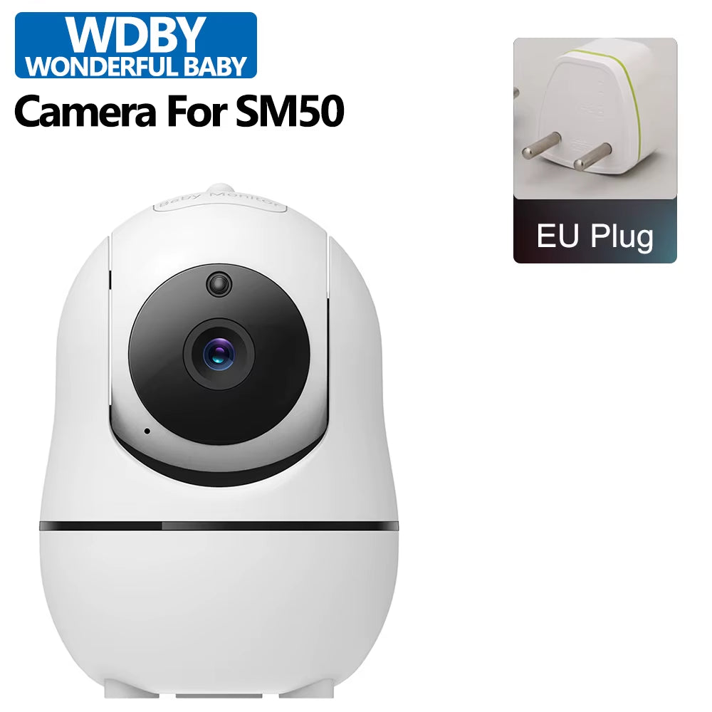 Separate Camera for SM50 Video Baby Monitor 4X Zoom PTZ Control Temperature Sensor IR Night Vision Baby Monitoring Accessories