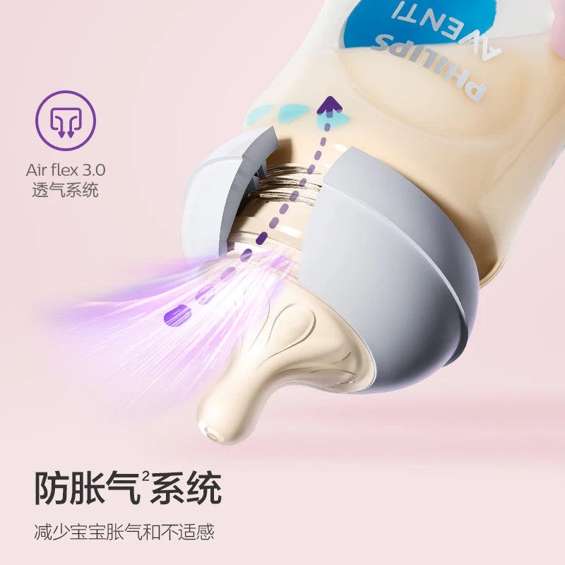PHILIPS  Newborn Baby Large Caliber Food Grade PPSU Material Feeding Bottle Anti-Colic 0-3 Years Old Baby NO BPA