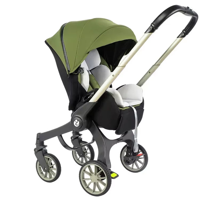 4-In-1 Baby Two-Way Stroller Multifunctional Newborn Baby Stroller 3In1 Foldable Basket Type Seat Baby Carriage