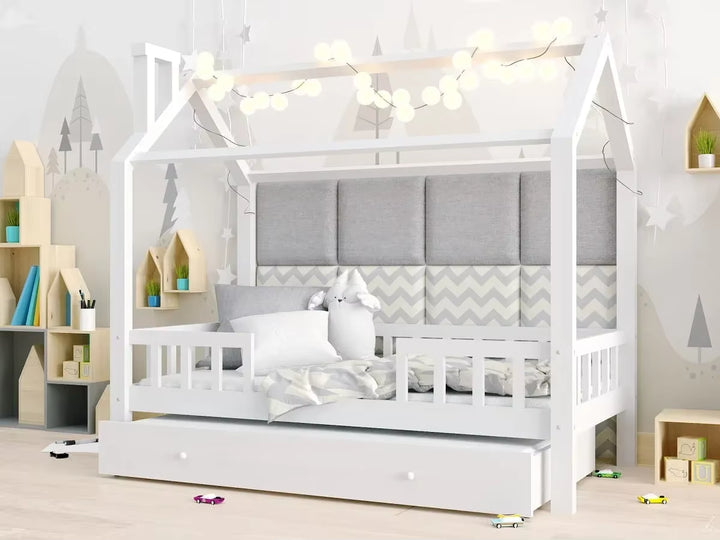 Hot Sale Kids House Bed Girls Kids Montessori Bed Pull-Out Bed 2 Children