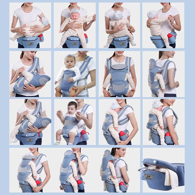 Ergonomic Baby Carrier Backpack Infant Baby Hipseat Carrier Front Facing Ergonomic Kangaroo Baby Wrap Sling Travel Backpack