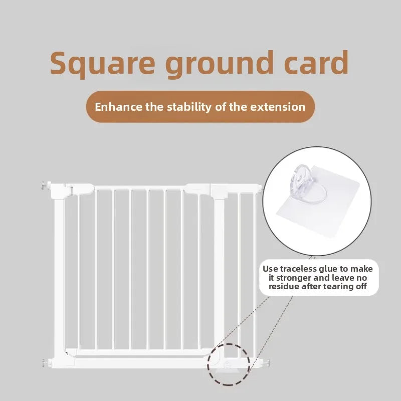 No-Drill Baby Safety Gate - 120Cm Extendable Pet Barrier with Dual Lock System Non-Toxic Material for Stairs/Kitchen/Doorways