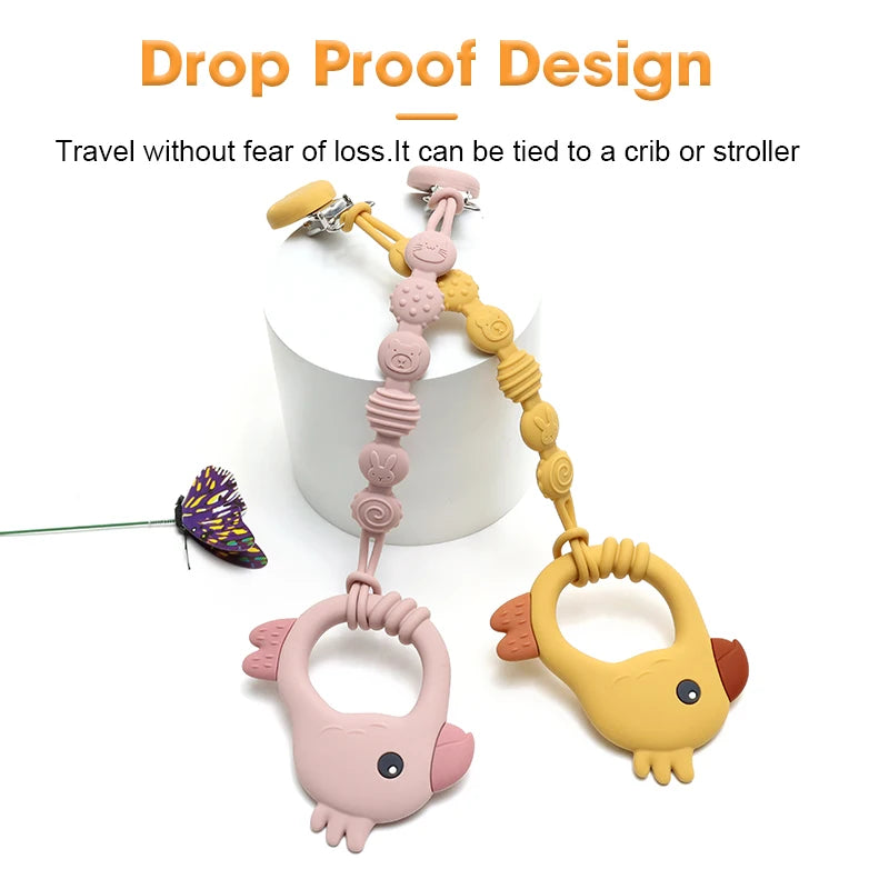 Silicone Colour full Parrot Teether