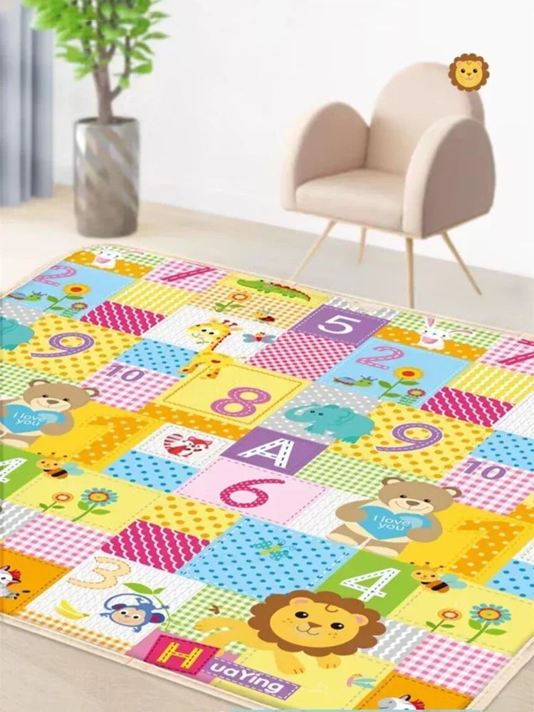 Non-Toxic Baby Play Mat – Waterproof XPE Soft Floor Playmat