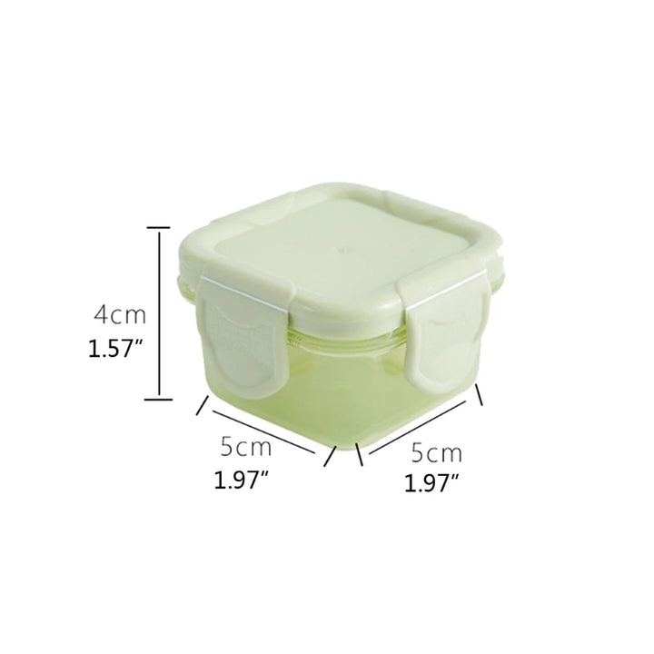 Set of 4 Baby Newborn Food Freezer 60Ml Storage Containers 6 Colors Mini Food Condiment, and Sauce Containers A2UB