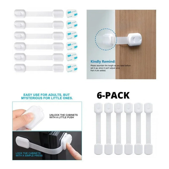 Multi-Functional Safety Locks for Cabinets/Drawers/Doors - Drawer Lock Baby Child Safety Lock Window Lock Children