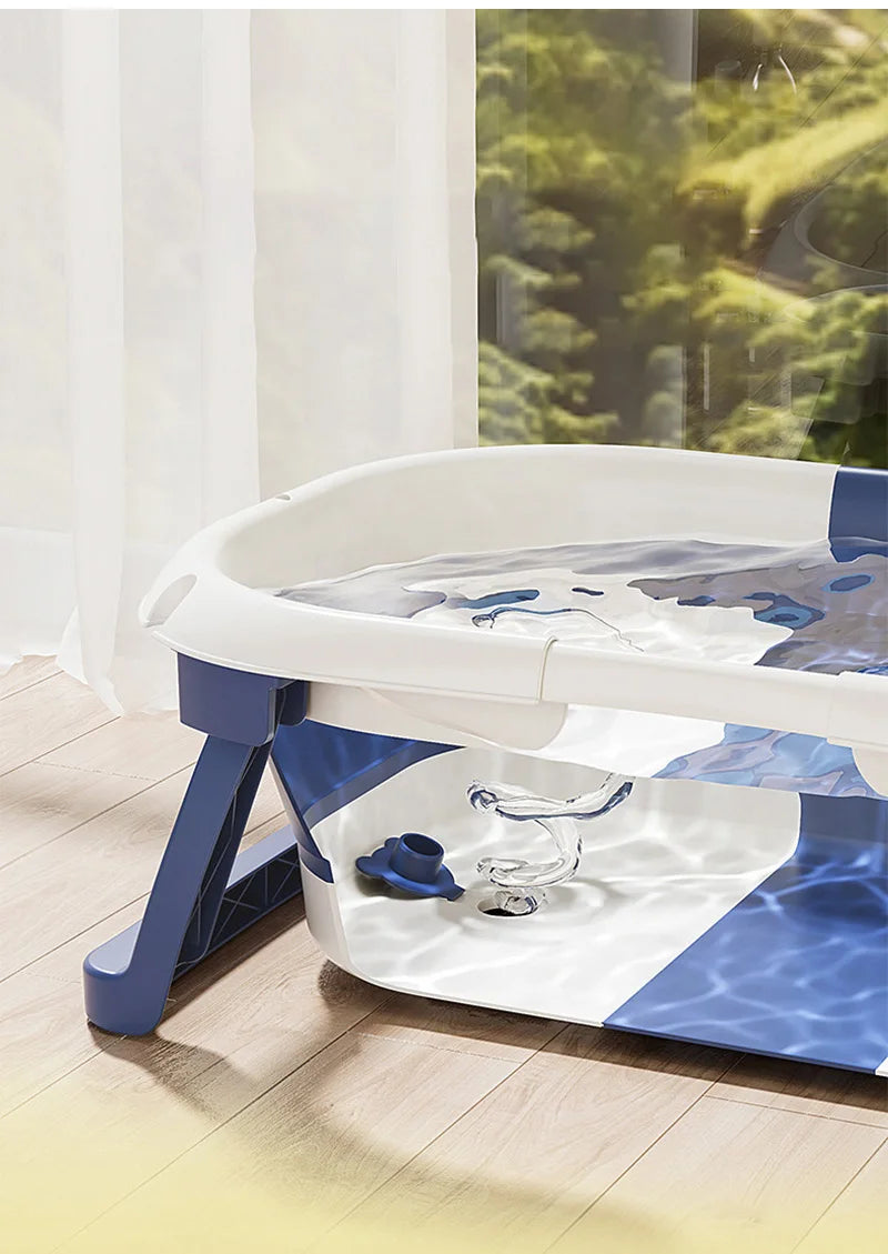 Portable Temperature Sensing Baby Bathtub