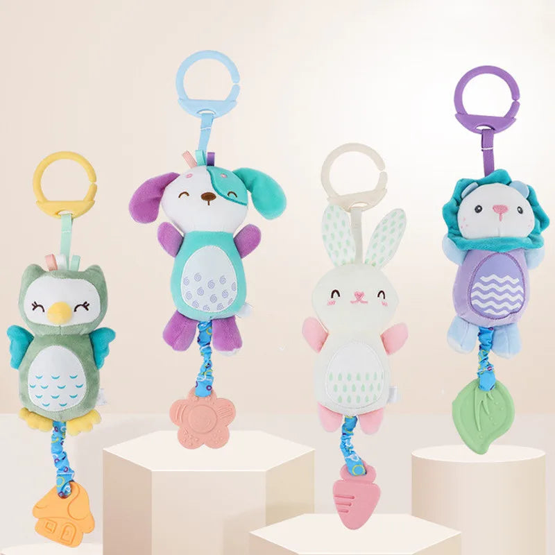 Soft Stuffed Animal Rattle Hand Grip Baby Toy