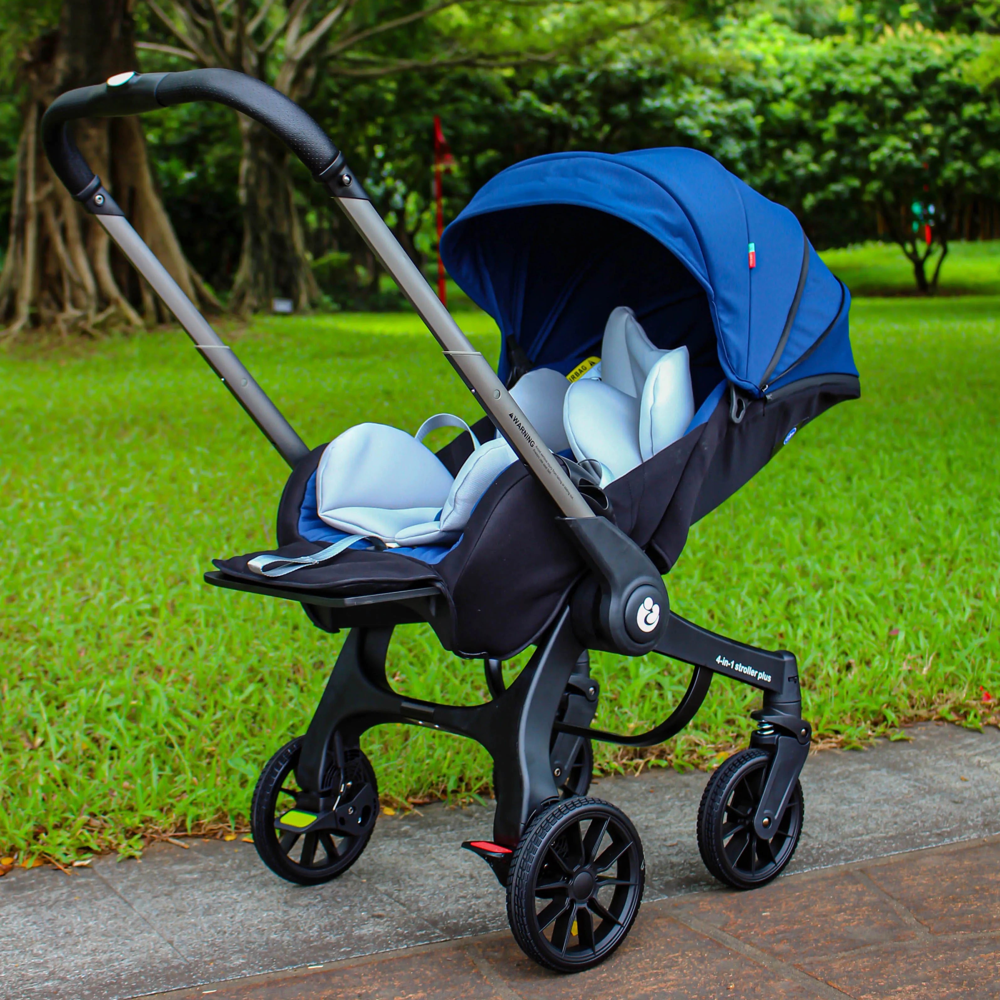 4-In-1 Baby Two-Way Stroller Multifunctional Newborn Baby Stroller 3In1 Foldable Basket Type Seat Baby Carriage