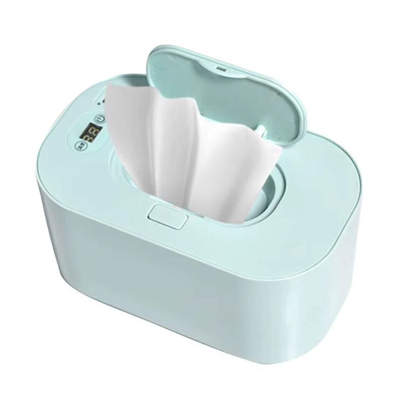USB Baby Wipe Warmer Digital Display Large Capacity Baby Wet Wipes Warmer Dispenser Adjustable Temperature Heating Wipe Warmer
