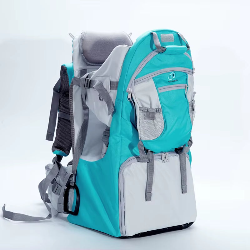 Baby Backpack Carrier,Ergonomic Childcarrier Hiking with Sun Canopy,Safe Toddler Hiking Backpack Carrier with Large Storage Spac