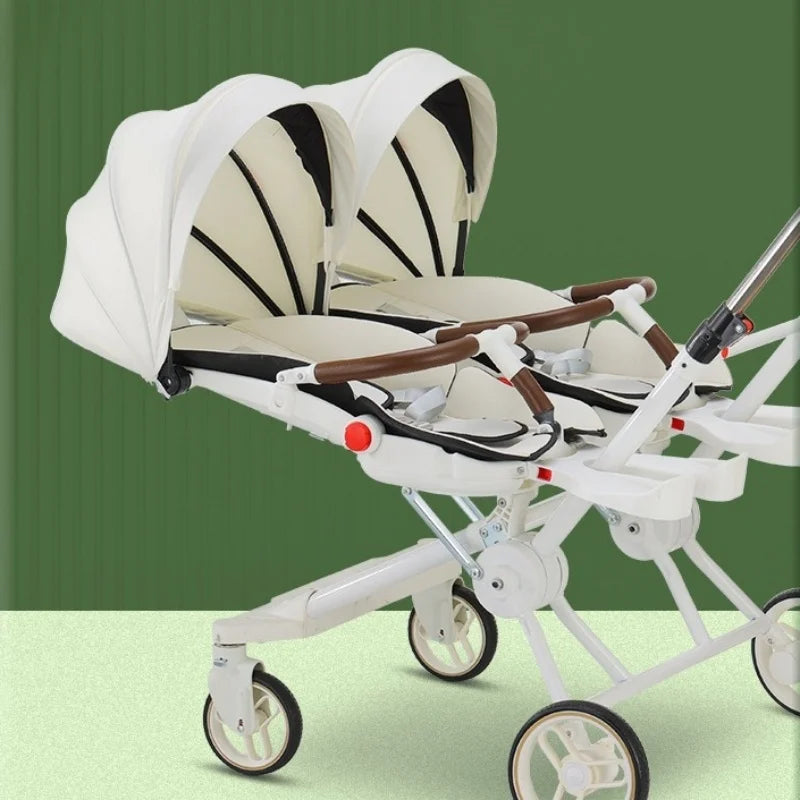 Top Selling Poussette Double Twin Baby Stroller ,Lightweight Strollers with High Quality,Mutifunction Twin Stroller