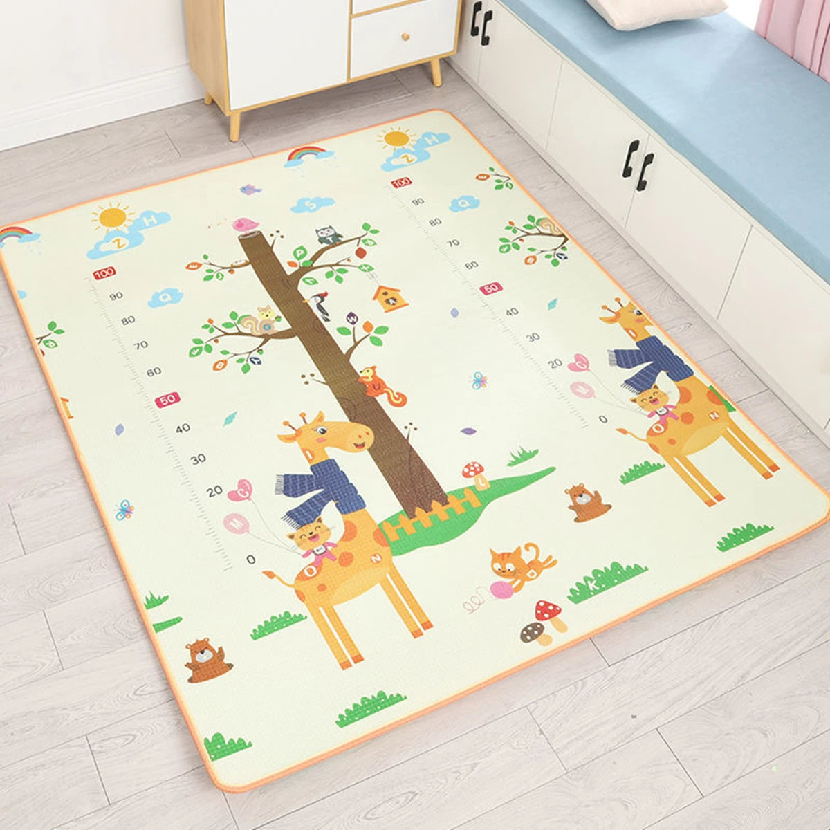 New 1Cm/0.5Cm Environmentally Friendly Thick Baby Crawling Play Mats Folding Mat Carpet Play Mat for Children'S Safety Rug Gifts