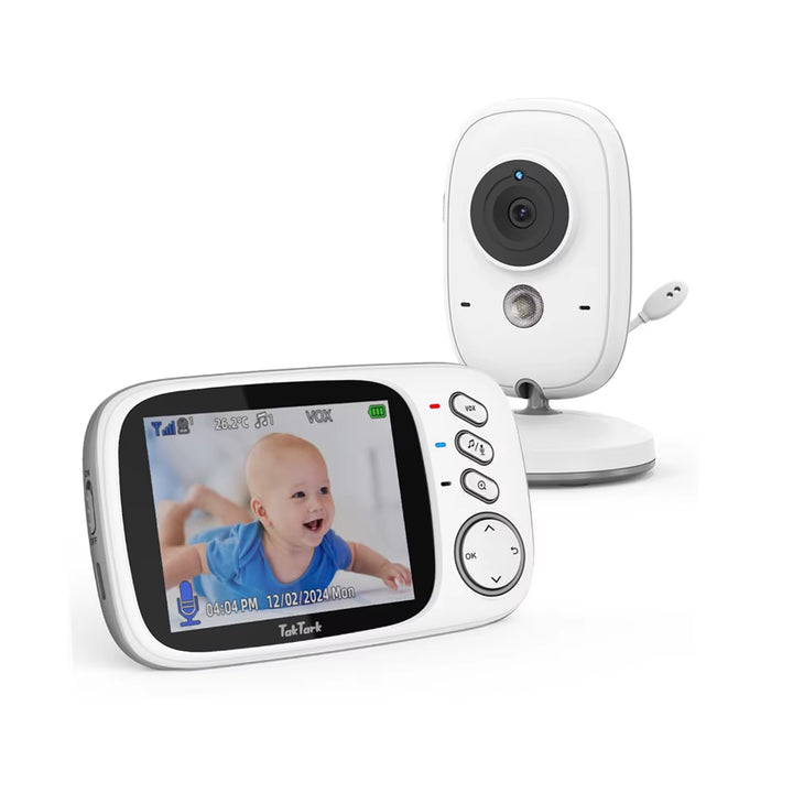 3.2 Inch Wireless Video Baby Monitor Auto Night Vision Two-Way Intercom Temperature Monitoring Surveillance Camera Nanny
