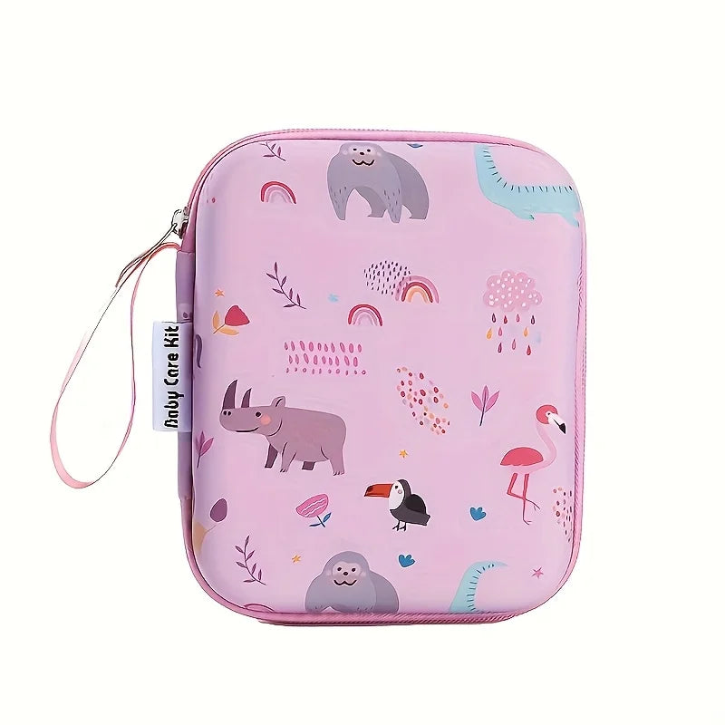 14Pcs Maternal Infant Set Healthcare Kit Portable Case Comprehensive Health Grooming Set Ear Spoon Nail Clippers Comb Brushes