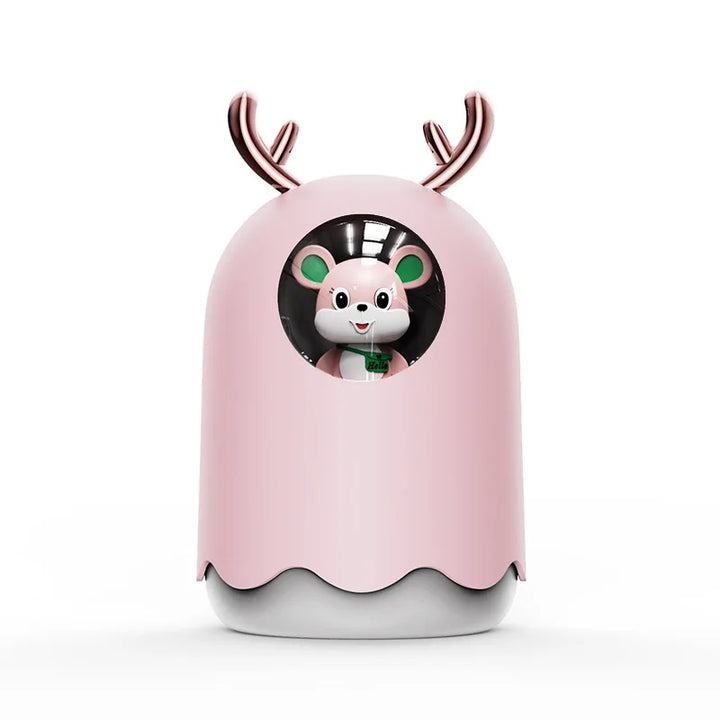 Lovely Kitty USB Air Humidifier Portable Car Aromatherapy Diffuser Fogger with Romantic Night Light 300Ml Humidificador Diffusor