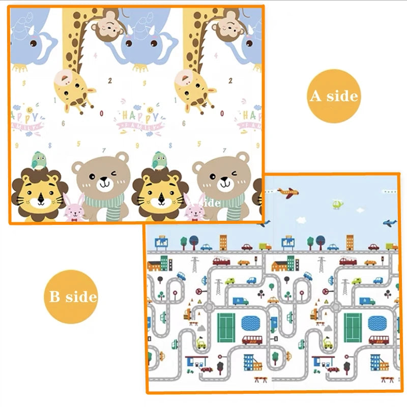 New 1Cm/0.5Cm Environmentally Friendly Thick Baby Crawling Play Mats Folding Mat Carpet Play Mat for Children'S Safety Rug Gifts