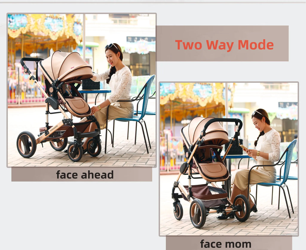 2025 Hot Selling Baby Stroller 3 in 1 Travel System , Lightweight Stroller Can Be Fold, High View Baby Stroller for You