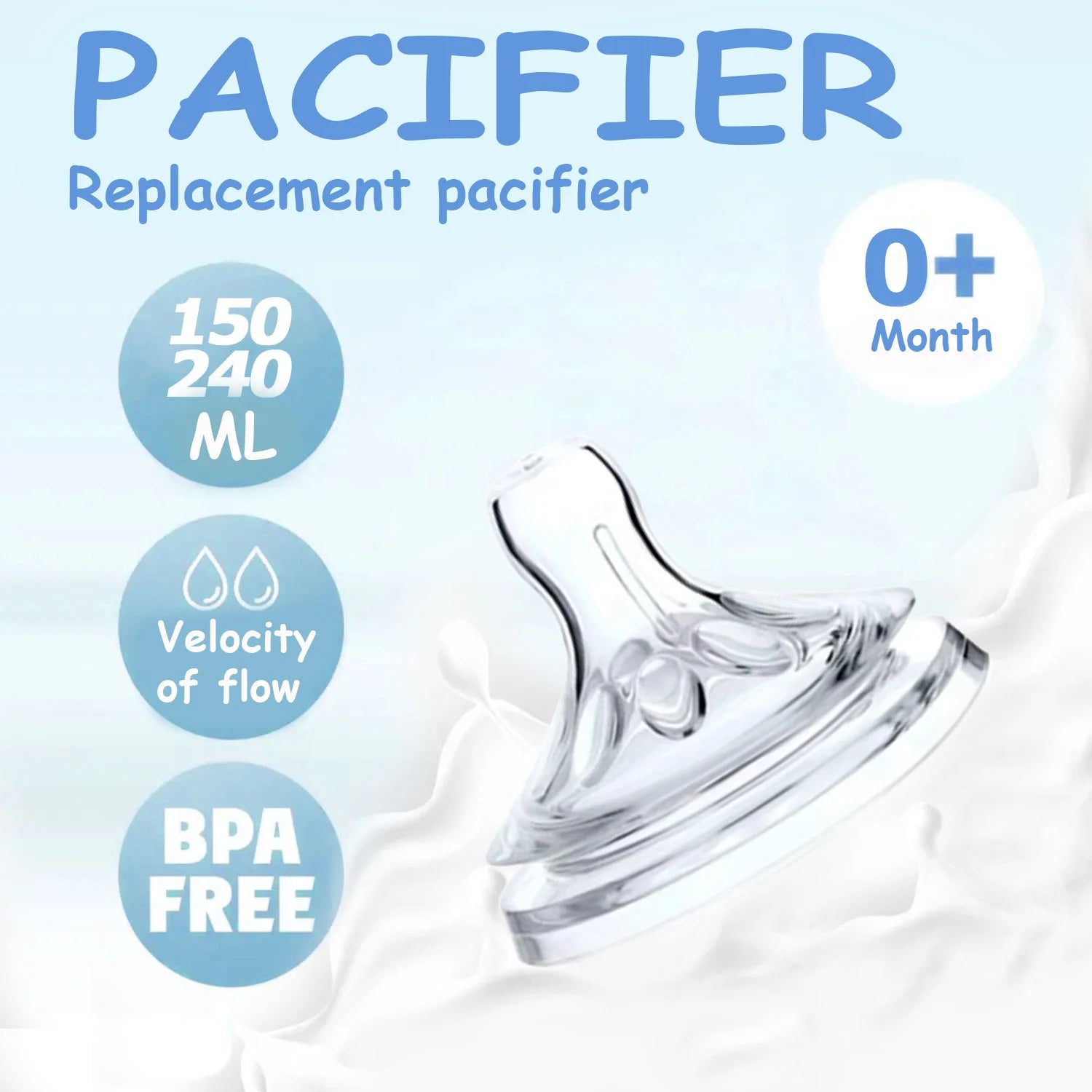 1Pc 150/250 Ml Baby Petal-Shaped Pacifier Feeding Bottle, 5.5 Cm Caliber, PP Bottle, Drop Resistant,Gift