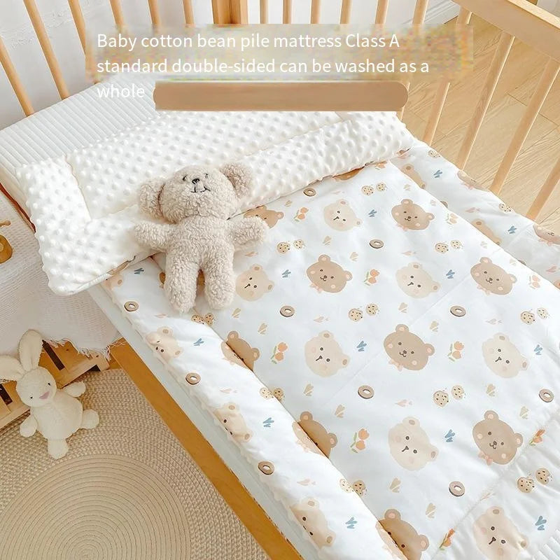 Newborn Crib Mattress Kindergarten Baby Small Quilt Children'S Mattress Mattress Pure Cotton Washable Nap Mattress