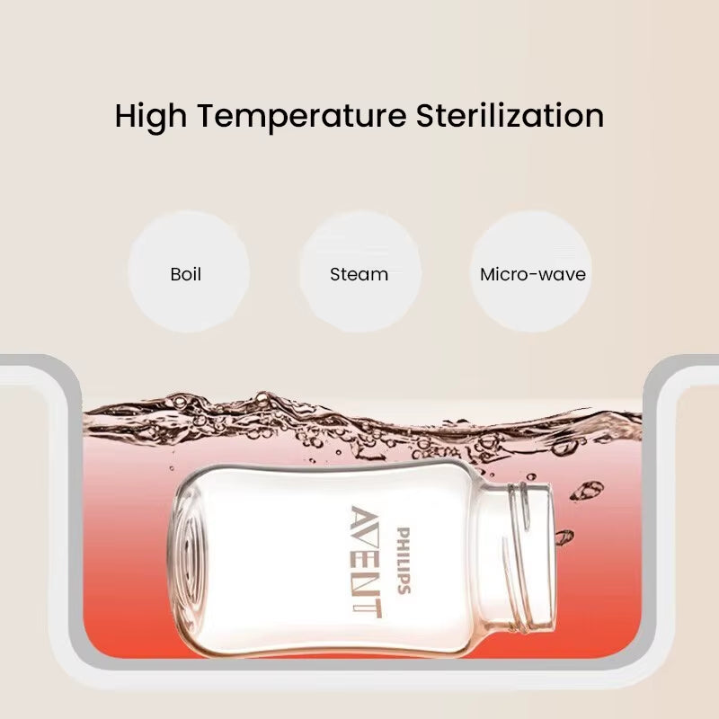Newborn Baby Bottle SCF678 125Ml/160Ml Baby Glass Bottles Newborn Feeding Supplies BPA Free Wide Caliber