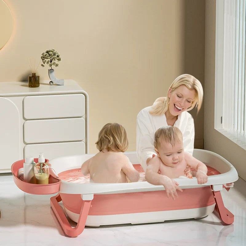 Children'S Bathtub Reclining Support Universal Bathing Tub Baby New Supplies Infant Folding Bathing Bathtub