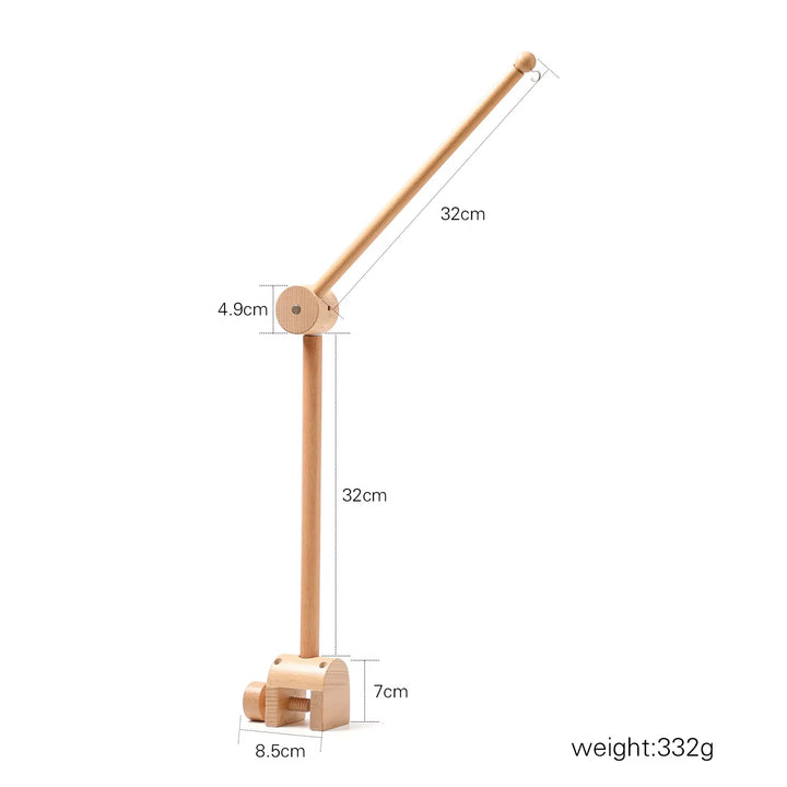 Revolving Music Box for Newborns Baby Crib Imitation Wood Color Hanging Rattle Baby Soothing Musical Toys 0-12 Months Baby Gift