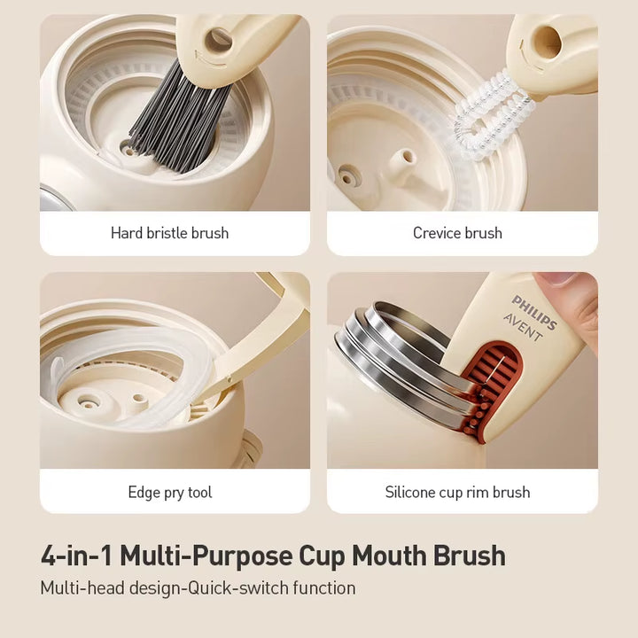 Philips  Baby Bottle Brush Bottle Cleaning Travel Set 7 in 1
