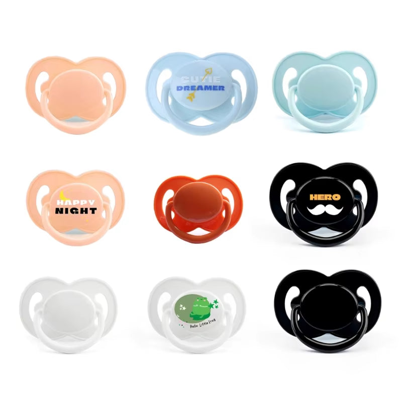 Safe Adult Pacifier Large Calibers Soft Silicone Pacifiers Soothes Your Mind Relax with Dummy Nipple for Stress Relief
