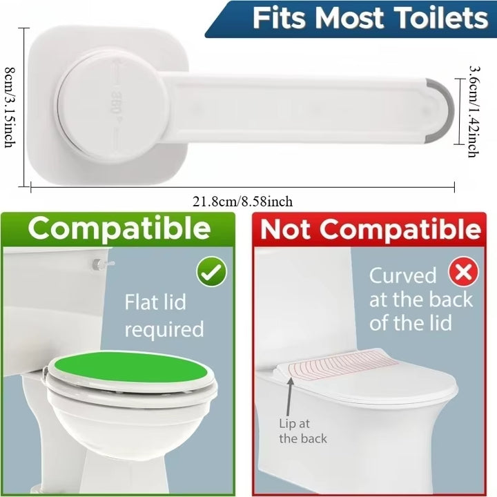 Baby Toilet Safety Locks Childproof Toilet Seat Lock Prevents Toddlers from Opening Toilet Lids Baby Safety Products in Bathroom