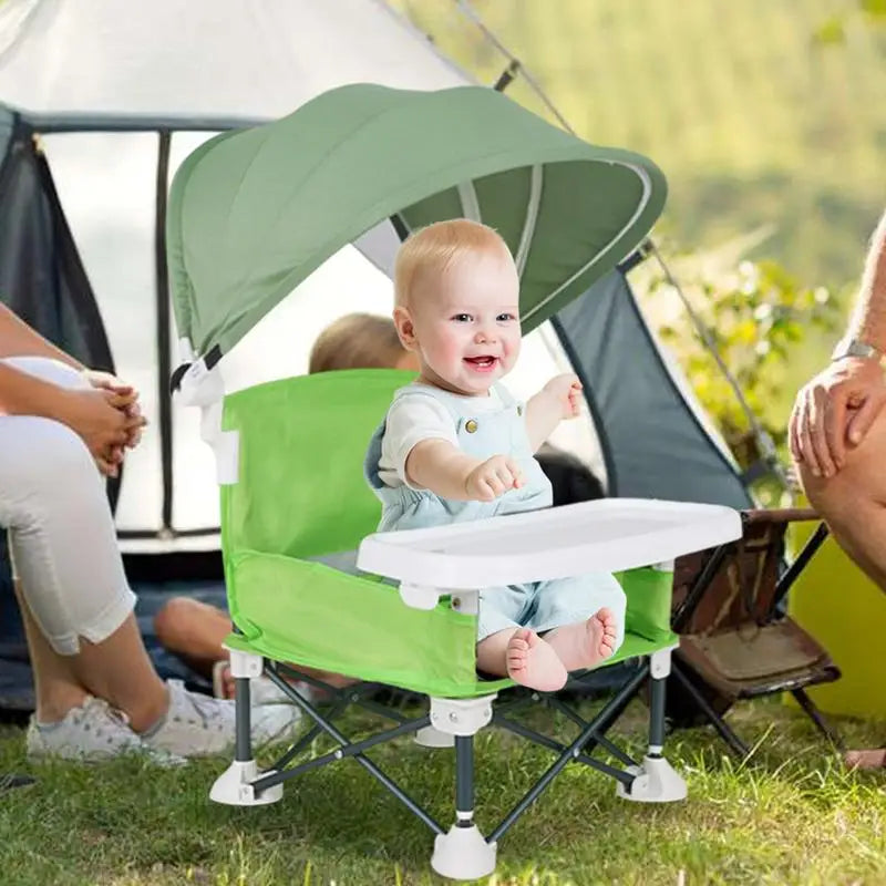 Durable High Chair with Adjustable Footrest and Detachable Cushion for Comfortable Feeding, for Growing Baby Feeding Chair