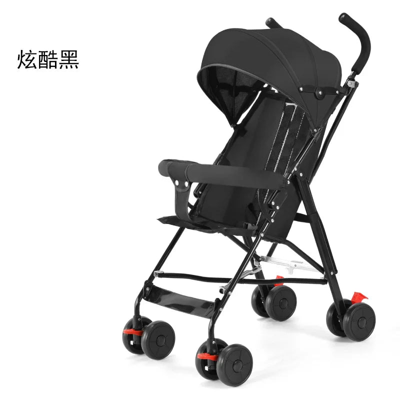 Baby Stroller Can Only Be Sat on Lightweight Folding Baby Stroller Goes Out Multi-Functional Children'S Simple Baby Walking