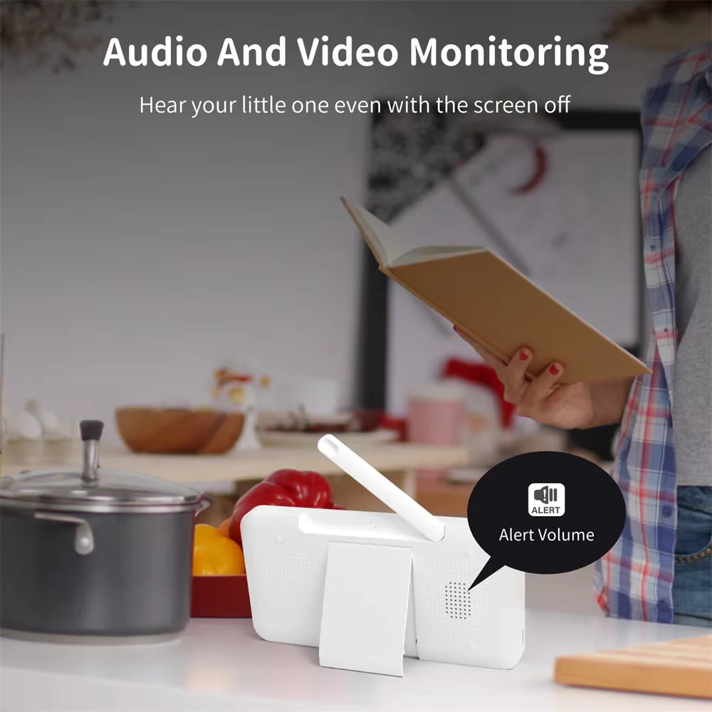 5 Inch Wifi Baby Monitor HD LCD Babyphone Video Baby Camera Nanny Mobile Phone APP Control PTZ Lullabies for New Born