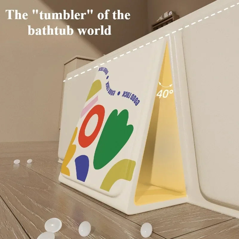 Baby Bath Tubs Folding Durable Baby Tub Portable PVC Thicken SPA Hot Large Tubs with Shower Car Use Newborn Child Bathtub ﻿