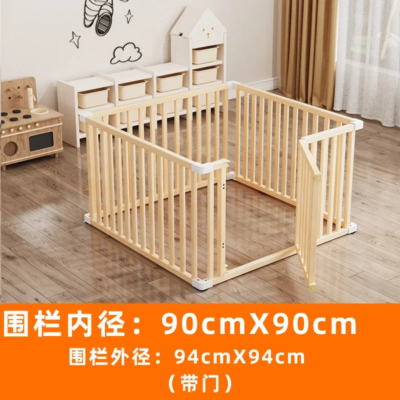 Living Room Playpen Toddler Crawling Mat Extra-Height Fence | High-Sided Baby Fence Safe Toddler Zone Secure Crawling Mat