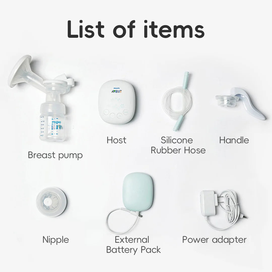 Portable Single Electric Breast Pump with Smart Massage & Petal Stimulation – Mimics Baby’S Natural Sucking