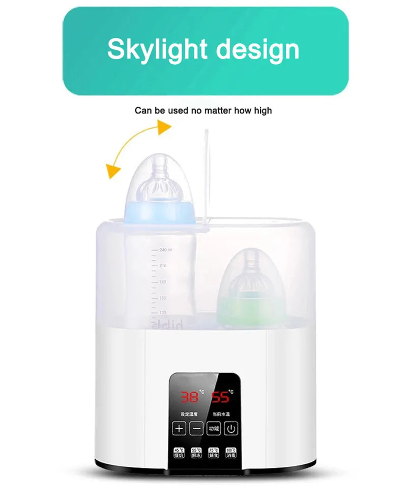 Multi-Function Baby Nursing Bottle Heater Sterilizer Fast Breast Milk Bottle Warmer with Accurate Temperature Control