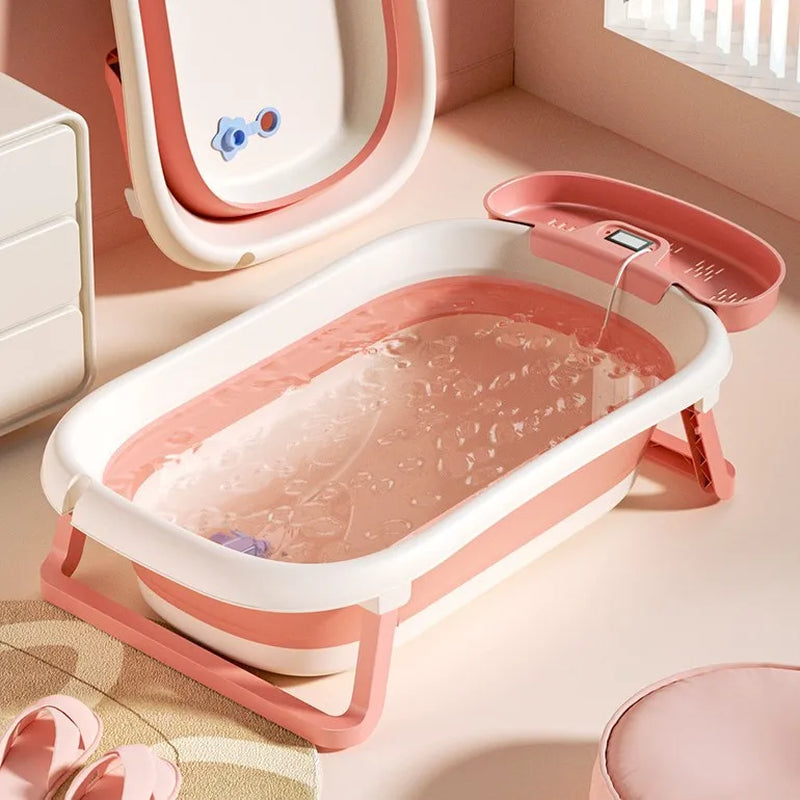 Children'S Bathtub Reclining Support Universal Bathing Tub Baby New Supplies Infant Folding Bathing Bathtub