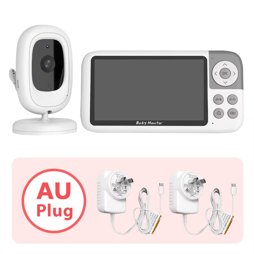 5'' Video Baby Monitor Camera 720P 3X Digital Zoom Two Way Audio Auto Night Vision 300M Transmission Security Camera