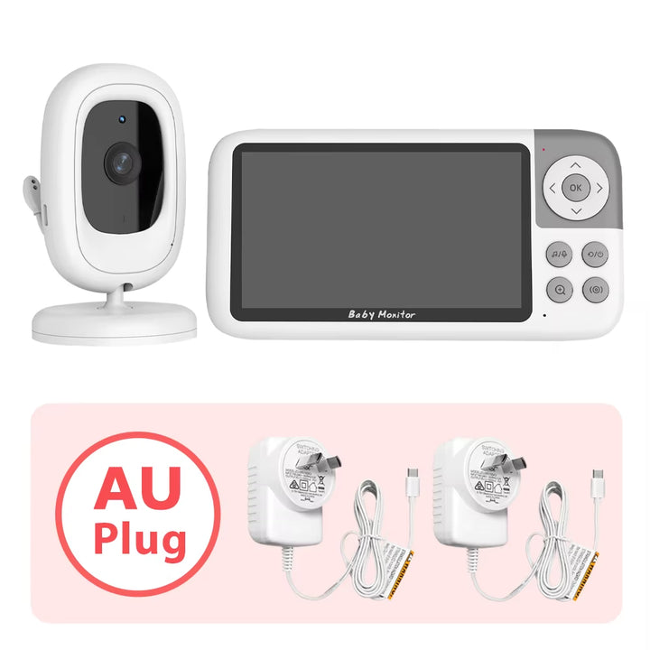 5'' Video Baby Monitor Camera 720P 3X Digital Zoom Two Way Audio Auto Night Vision 300M Transmission Security Camera