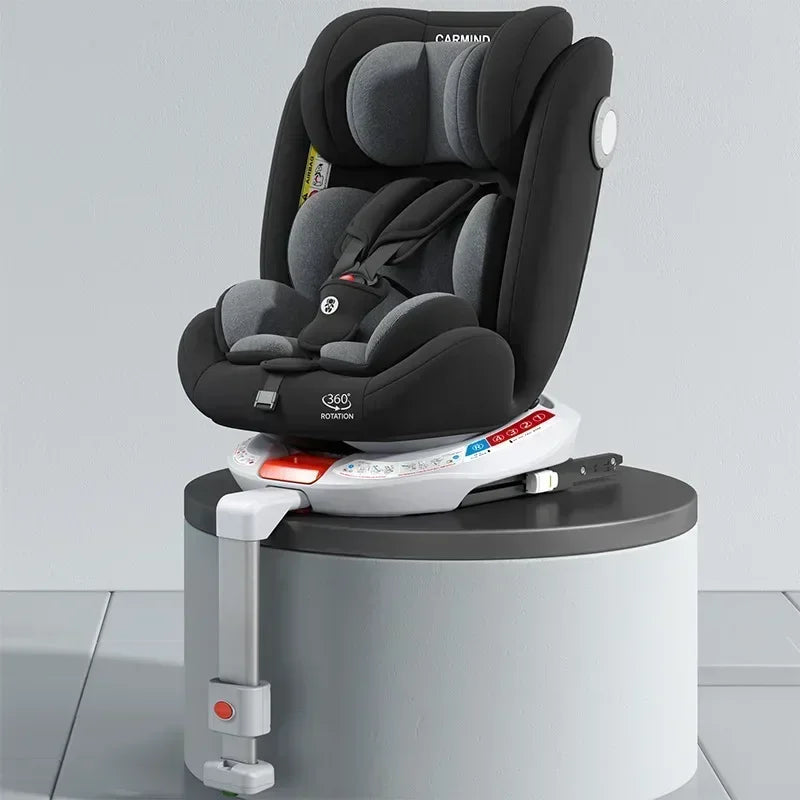 Child Car Seat with Leg Support 360° Swivel Adjustable Backrest Car Safety Seat 0-4 Years Old Infant Child Safety Seat